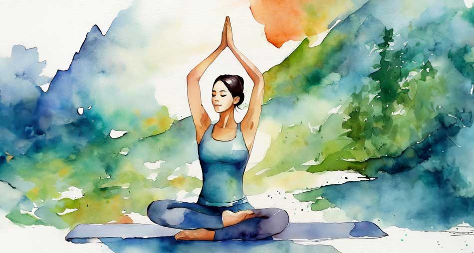 A representation of yoga and exercise